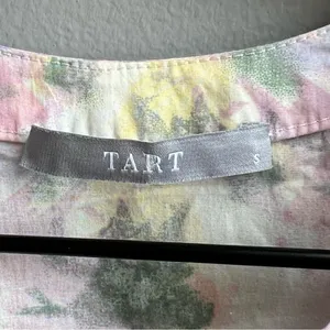 Tart Collections Lorrie Pastel Purple Floral Print Belted Tunic Dress Size Small thumbnail 6