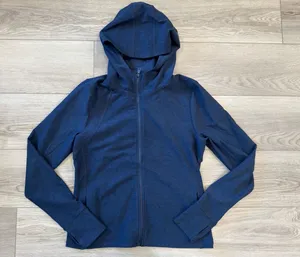 Beyond Yoga Spacedye High Energy Navy Activewear Breathable Hoodie NWOT Small thumbnail 1