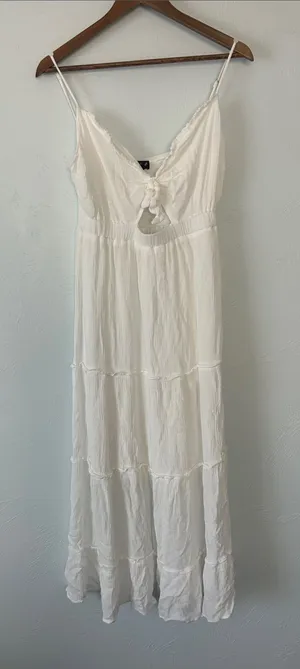 Justify White Tie-Front Maxi Sundress thumbnail 1