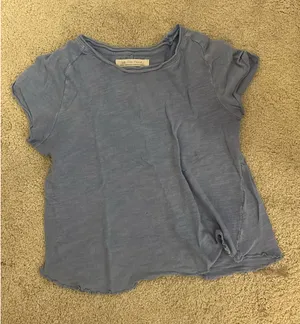 Free People Short Sleeve Shirt blue thumbnail 1