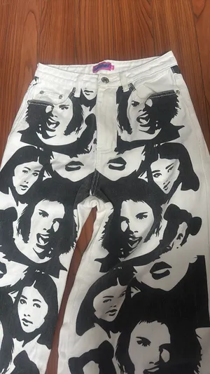 Face Off Edikted Jeans Print white/black 24 thumbnail 3