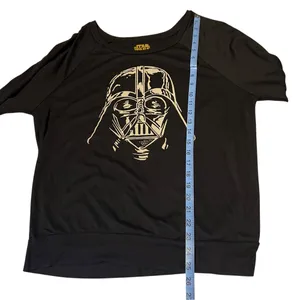 Star Wars Darth Vader Graphic Pullover Sweatshirt Scoop Neck Banded Hem Top XL thumbnail 5