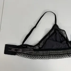 Victoria's Secret‎ S Small Bralette Bra Black Lace Adjustable Unlined Sheer Mesh thumbnail 9