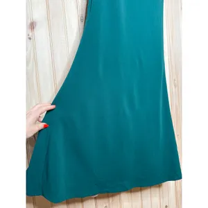 NWT Lulus Exquisite Refinement Emerald Backless Bow Ruffled Maxi Dress Gala Sz M thumbnail 5