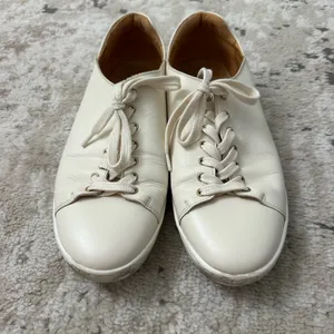 SEZANE Jack Trainers Patent Leather Comfort Sneakers Beige US 9.5 thumbnail 4