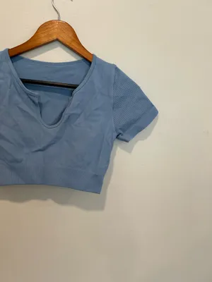 Athletic cropped tee Blue Size M thumbnail 2