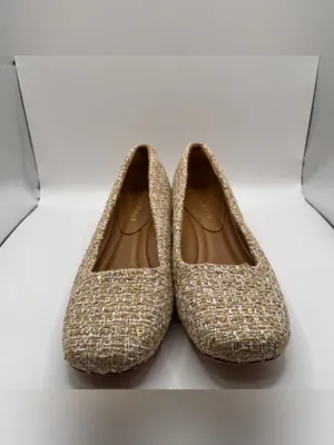 Donald Pliner Drew Pump heels with a tweed fabric upper and a low block size 9 thumbnail 5