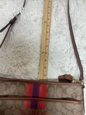 Coach Varsity Stripe Large File Rowan Crossbody Bag Purse thumbnail 7