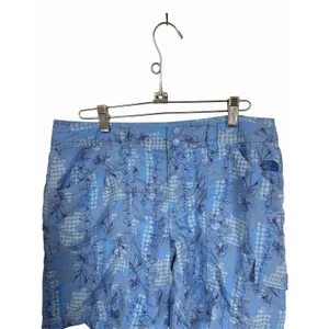 The North Face Women’s Sz 8 Blue Floral Athletic Shorts Nylon Outdoor Active thumbnail 2