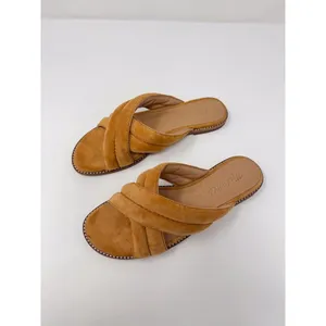 Madewell The Skyler Slide Womens Sandals Brown Suede Slip On Flat Puffy US 6.5 thumbnail 3