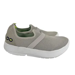 OOFOS OOmg Low Mesh Recovery Shoes White / Gray thumbnail 2
