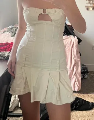 Peppermayo White Strapless Dress thumbnail 2