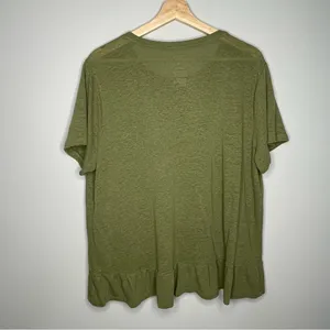 Sonoma Women’s Short-Sleeve‎ Ruffle Top (X-Large) thumbnail 3