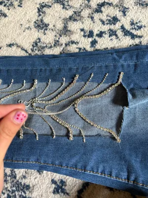 Rhinestone Jeans Blue thumbnail 5