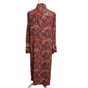 Disney Vintage 2uves Slow Clothes Italy‎ Button-Down Dress OSFM Burgundy Boho thumbnail 4