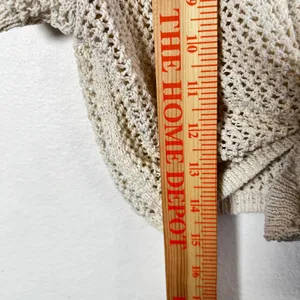 Cotton:On Crochet Bolero Top Sz‎ Large Beige Vacation Beach Summer thumbnail 5