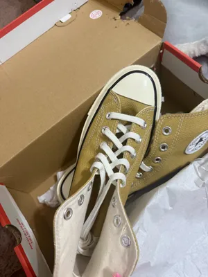 Sand colored high top converse  thumbnail 3