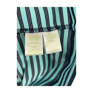 Lilly Pulitzer Dress Womens XS Green Blue Striped Shift Beach Resort Coastal thumbnail 7