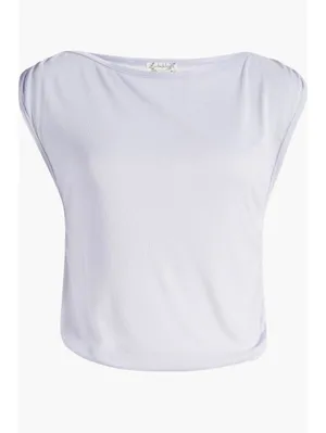 Free People Night We Met Tee Lavender Blue NWT XS thumbnail 5