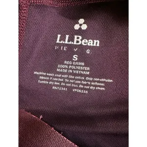 LL Bean Womens Small Burgundy Midweight Base Layer Leggings Thermal Pants‎ OJUH6 thumbnail 4