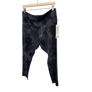 Lululemon Align High Rise Pant 28" 7/8 Diamond Dye Pitch Grey Size 18 NWT thumbnail 6