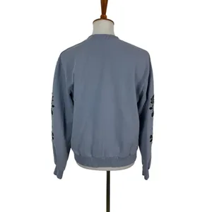 NA KD Blue Sweatshirt Medium Minimalist Pullover Crewneck‎ Cozy thumbnail 4