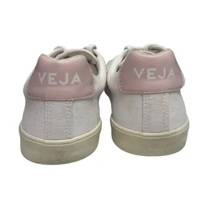 VEJA Campo Canvas Sneakers Shoes Womens 8 White Pink Lace Up Tennis Preppy thumbnail 7