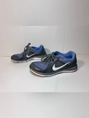 Nike blue/gray sneakers shoe women size 9 thumbnail 2