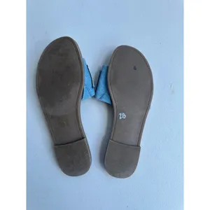 DKNY Women's Willow Bold Logo Strap Denim Slide Flat Sandals 7 thumbnail 5