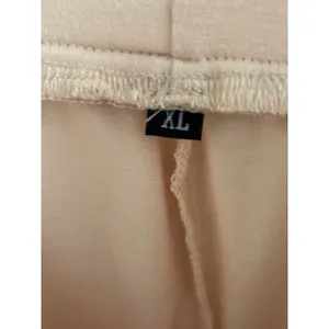 Peach Wide Leg Lounge Pants Jersey Knit Elastic Waist Pockets‎ Peach XL thumbnail 4