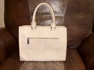 Cream and Brown Wranglers Handbag thumbnail 4