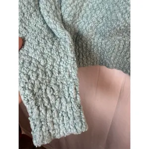 Yes Lola Sweater Womens Size M Blue Green Chunky Knit Crewneck Pullover thumbnail 6