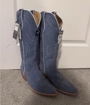 Tony Lama Women’s Boots- Cornflower Blue thumbnail 2