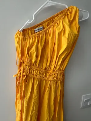 Faithfull The Brand‎ La Ora Midi Dress - Citrus size 4 thumbnail 11