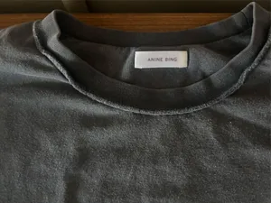 Anine Bing Charcoal Tee thumbnail 2