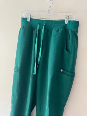 FIGS Yola Skinny Scrub Pants Green Size Medium thumbnail 2
