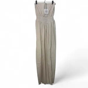 NWT Somedays Lovin Drifting South Strapless Feminine Neutral Maxi Dress — SMALL thumbnail 3