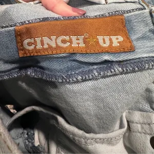 Vintage Cinch Denim Cut Off Distressed High Waist Shorts‎ Size 31 Western Jorts thumbnail 3