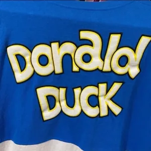 Disney parks Donald Duck color block spirit jersey M NWOT thumbnail 5