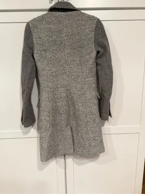 Armani Exchange Two-Tone Gray Wool-Blend Coat thumbnail 5