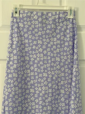Princess Polly Lavender Floral A-Line Midi Skirt thumbnail 5