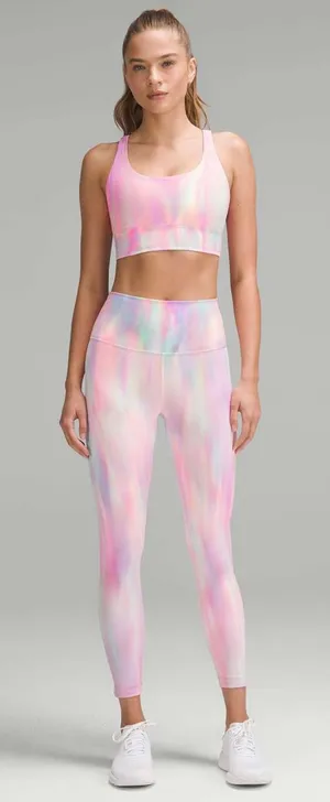 VERY RARE NWT Lululemon Wunder Train High-Rise Tight 25" Psychedelic Wash Multi thumbnail 1