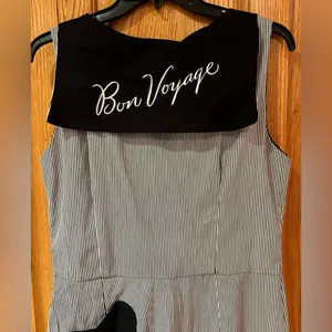 E.C. Star Bon Voyage Nautical Sailor Pinup Girl Rockabilly Retro Dress Sz‎ Large thumbnail 8