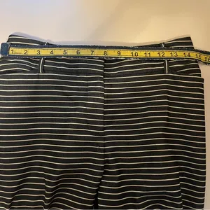 The Riviera Pant Black White Striped Slim Fit Ankle Pants Size 6 thumbnail 5
