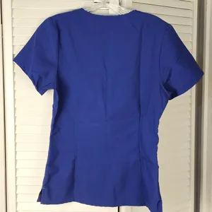 Figs Womens Blue Cabral One Pocket‎ Scrub Top XS thumbnail 2