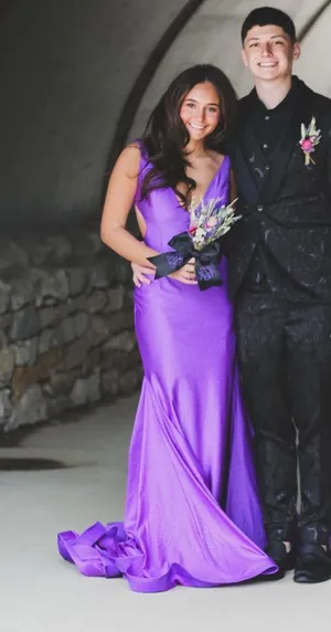 Prom Jovani Purple Dress thumbnail 1