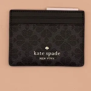 Kate Spade New York Spade Flower‎ Slim Card Holder Black KN761 New thumbnail 8