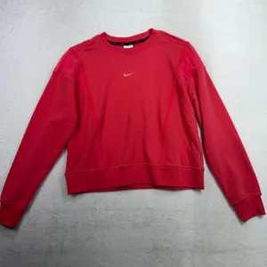 Nike Medium Sweatshirt Dri-FIT Cropped Mesh Panel FB5246-648 Pink Red Activewear thumbnail 2