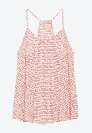 Collective Concepts Red, Pink & Teal Lurline Racerback Top - size medium thumbnail 1