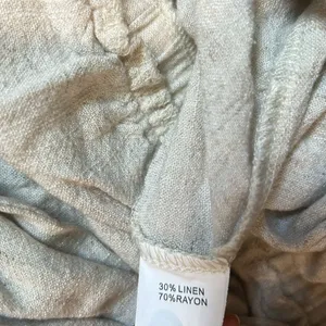 Princess Polly Linen Blend Cream Textured Tie Front Romper Size 4 thumbnail 7